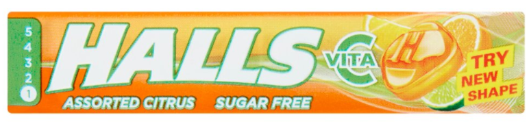 Lozenges Halls Assorted Citrus Sugar Free NPM 32g 20