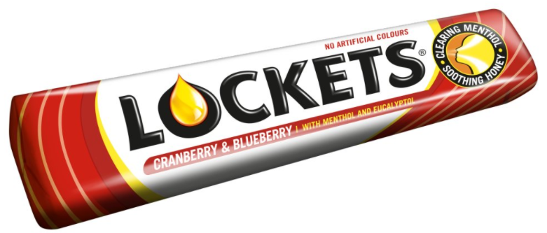 Lozenges Lockets Cranberry NPM 43g 20