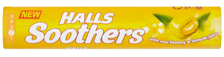 Lozenges Soothers-Halls Honey and Lemon NPM 45g 20
