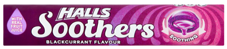 Lozenges Soothers-Halls Real Blackcurrent NPM 45g 20