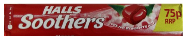 Lozenges Soothers-Halls Strawberry PM 0.75 45g 20