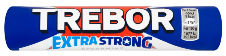 Mints Trebor Extra Strong Spearmint NPM 41.3g 40