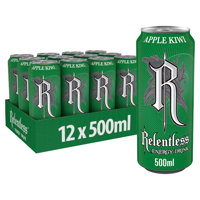 Relentless Apple & Kiwi 500ml x 12 (Can)