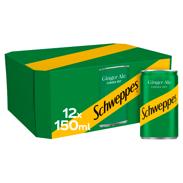 Schweppes Canada Dry Ginger Ale 150ml x 2x12pk (Can)