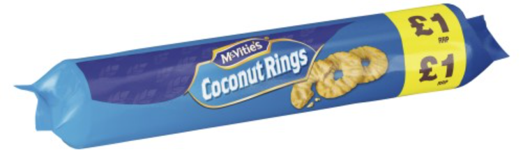 Snacks McVities Coconut Rings PM 1.00 - 12
