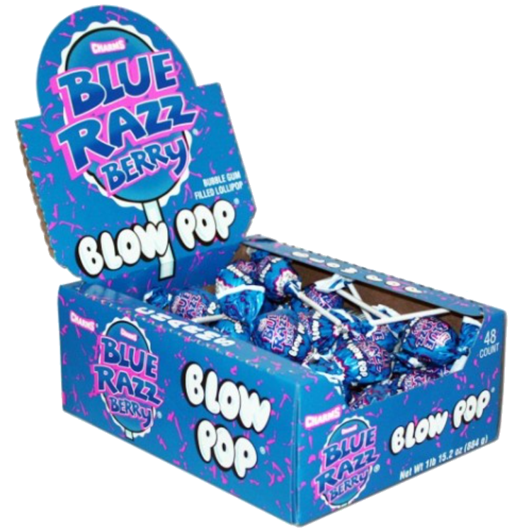 Sweets & Candy Blow Pops Blue Razz Berry NPM 18g 576