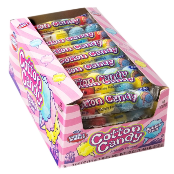 Sweets & Candy Dubble Bubble Cotton Candy Tube NPM 18g 36