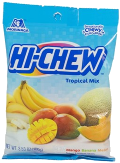 Sweets & Candy Hi Chew Tropical Mix Peg Bag  NPM 100g 6