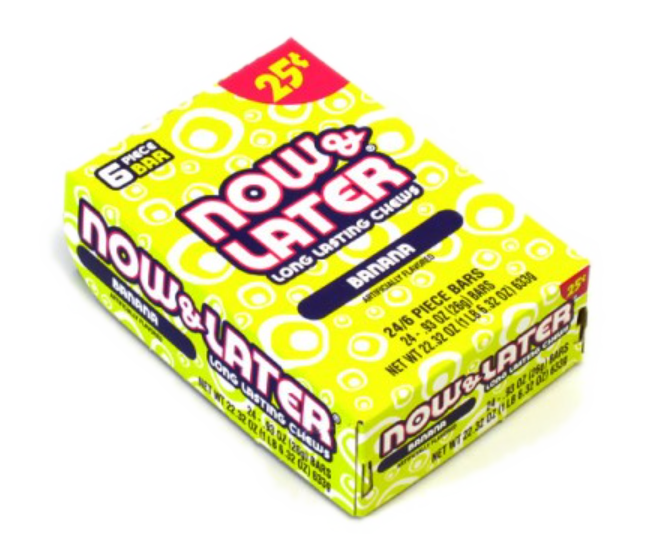Sweets & Candy Now & Later Banana NPM 26g 288