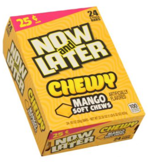 Sweets & Candy Now & Later Chewy Mango NPM 26g 24
