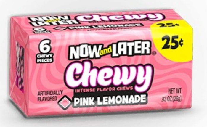 Sweets & Candy Now & Later Chewy Pink Lemonade NPM 26g 288