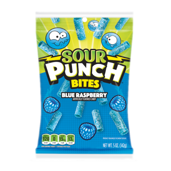 Sweets & Candy Sour Punch Blue Raspberry Bites NPM 142g 12