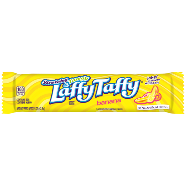 Sweets & Candy Stretchy & Tangy Laffy Taffy Banana  NPM 42g 24