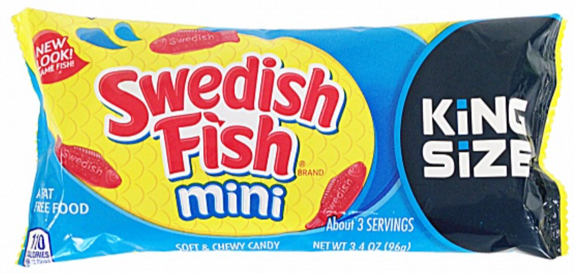 Sweets & Candy Swedish Fish Red King Size  NPM 96g 18