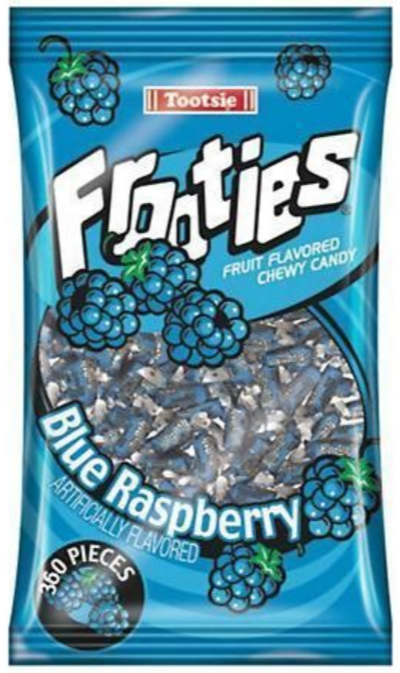 Sweets & Candy Tootsie Frooties Bag 360pc Blue Raspberry NPM 1100g 12