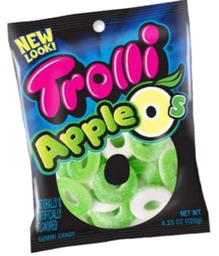 Sweets & Candy Trolli Apple O's NPM 120g 12