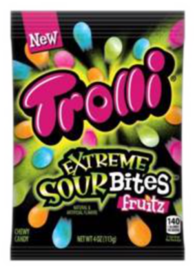 Sweets & Candy Trolli Extreme Sour Bites NPM 113g 12