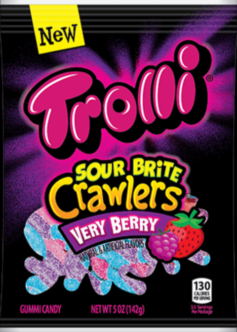 Sweets & Candy Trolli Sour Brite Crawlers Very Berry NPM 141g 12