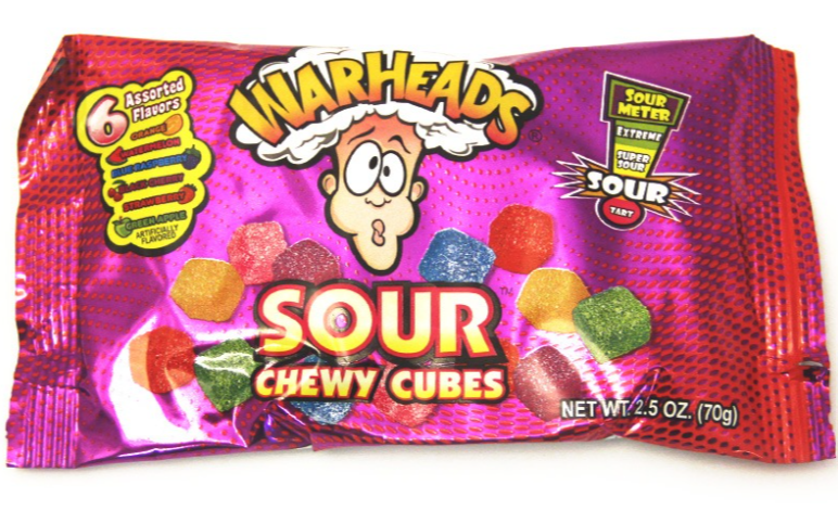 Sweets & Candy Warheads Chewy Cubes NPM 70g 15