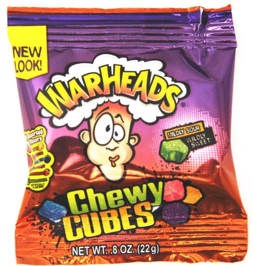 Sweets & Candy Warheads Chewy Cubes Trial Size NPM 22g 252