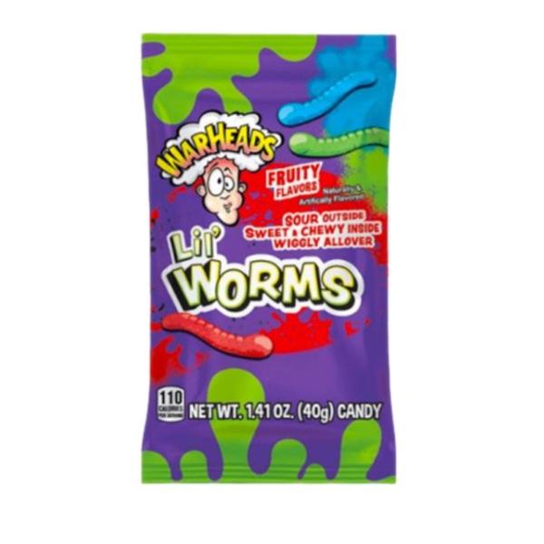 Sweets & Candy Warheads Lil Worms NPM 40g 12