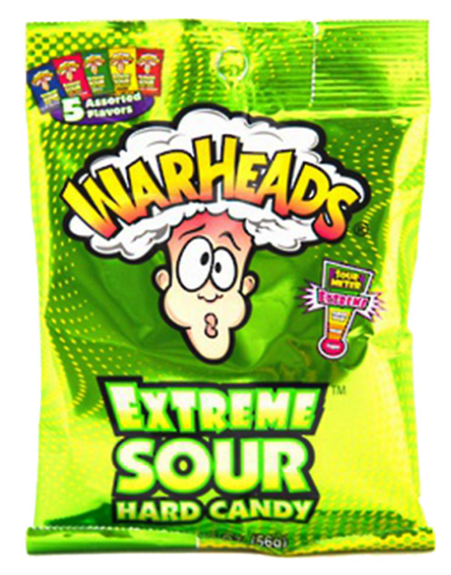 Sweets & Candy Warheads Peg Bag Hard Candy NPM 56g 120
