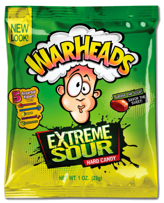 Sweets & Candy Warheads Sour Hard Candy NPM 28g 12