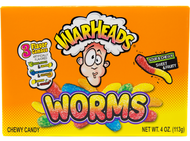 Sweets & Candy Warheads Worms Theatre NPM 113g 12