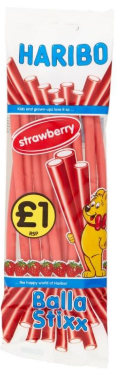 Sweets Haribo Balla Stixx Strawb PM 1.00 140g 12