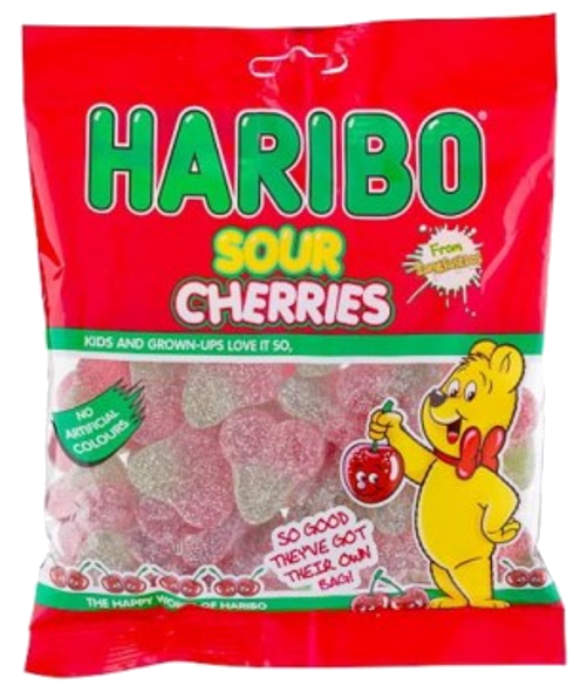 Sweets Haribo Sour Cherry NPM 160g 12