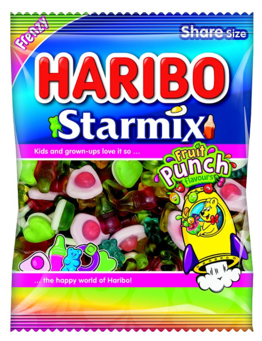 Sweets Haribo Starmix Fruit Punch NPM 140g 12