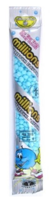 Sweets Millions Tubes Bubblegum NPM 60g 12