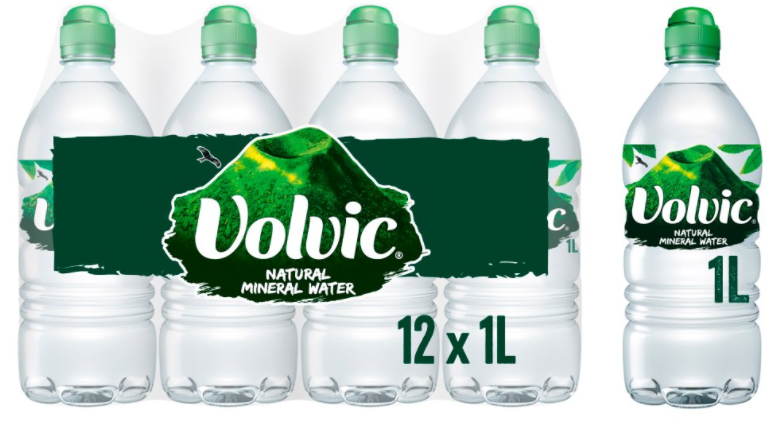 Waters Still Volvic Sport NPM 1L 12