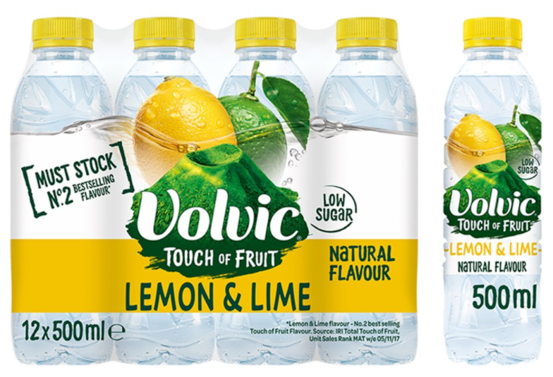 Waters Still Volvic Taste of Lemon and Lime NPM 500ml 12