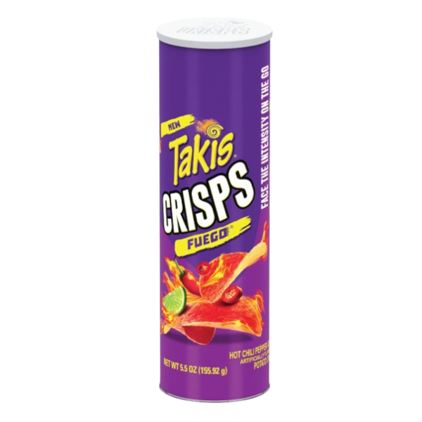 Crisps Takis Fuego Cannister 5.5oz 156g 15