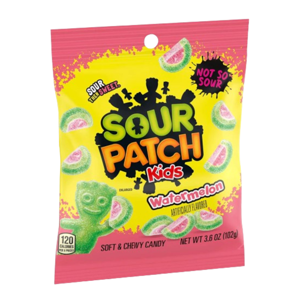 Sweets & Candy Sour Patch Kids Watermelon Peg Bag NPM 102g 12
