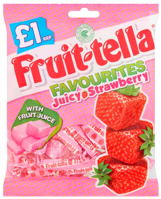 Chewy Dragees Fruittella Strawberry PM 1.00 135g 12