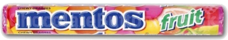 Chewy Dragees Mentos Fruit NPM 38g 20