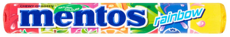 Chewy Dragees Mentos Rainbow NPM 38g 40