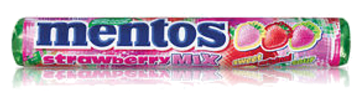Chewy Dragees Mentos Strawberry Mix NPM 38g 20