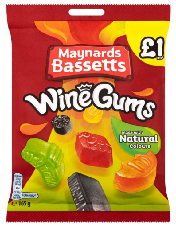 Chocolate Bags Maynards Wine Gums Tangy PM 1.00 - 12