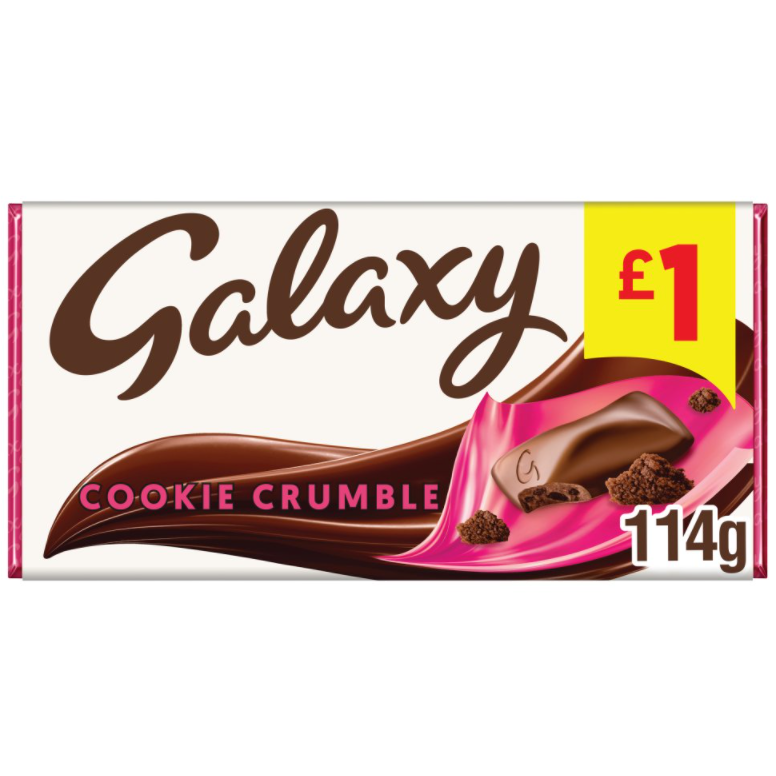 Chocolates Galaxy Cookie Crumble PM 1.00 114g 24