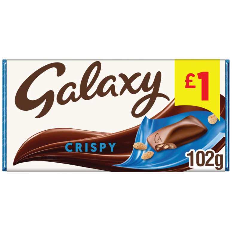 Chocolates Galaxy Crispy PM 1.00 135g 24