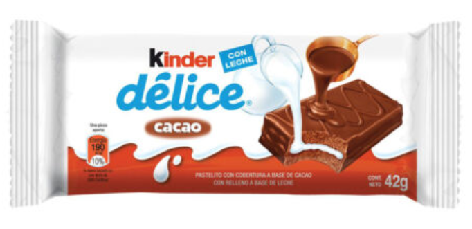 Chocolates Kinder Delice Cacao NPM 42g 10