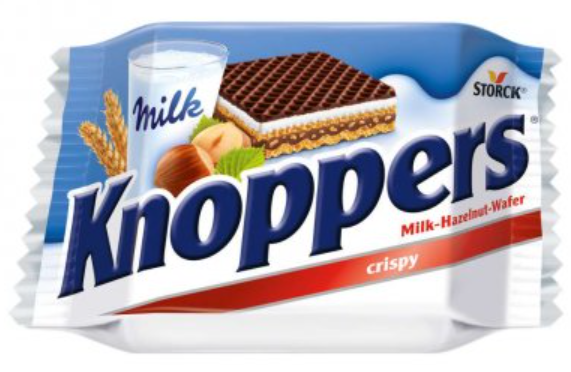 Chocolates Knoppers Fresh Chocolate NPM 25g 24
