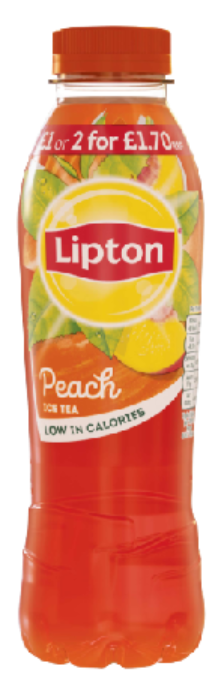 Drinks Lipton Ice Tea Peach PM 1.00-2 For 1.70 500ml 12
