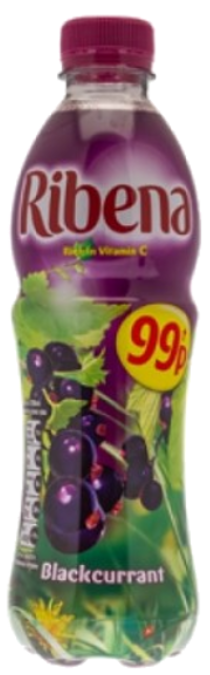Drinks Ribena Blackcurrant PM 0.99 500ml 12