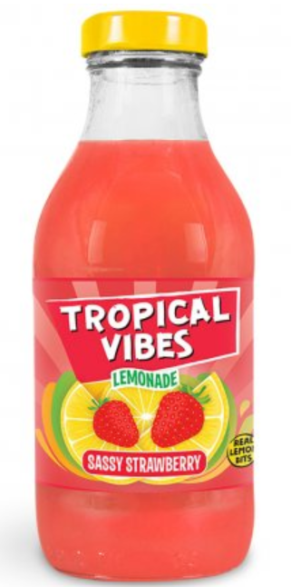 Drinks Tropical Vibes Lemonade Sassy Strawberry NPM 300ml 15