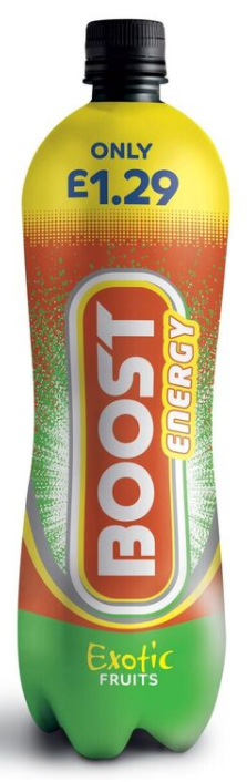 Energy Drinks Boost Energy Exotic Fruits PM 1.29 1L 12