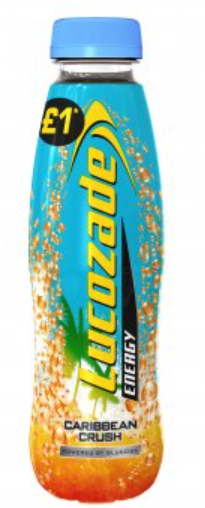 Energy Drinks Lucozade Energy Caribbean Crush PM 1.00 380ml 24